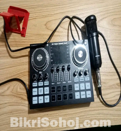 BM 100 microphone& Sound card